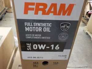 6 gallons Fram SAEOW-16 Full Synthetic Motor Oil