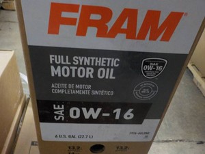 6 gallons Fram SAEOW-16 Full Synthetic Motor Oil