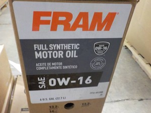 6 gallons Fram SAEOW-16 Full Synthetic Motor Oil