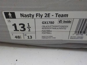 Adidas size 13 12 Nasty Fly Cleats