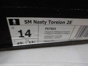 Adidas size 14 Nasty Torsion Cleats