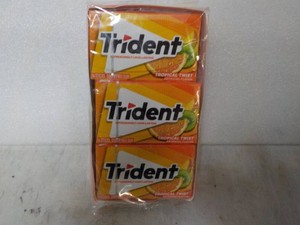 12 Trident 14 stick packs Tropical Twist Sugar Free Gum