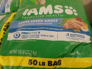 50 lb. Bag IAMS Large Breed Adult Chicken and Whole Grain Recipe Dog Food