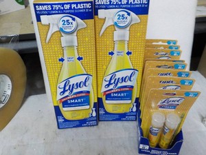 2 Lysol Smart Spray Bottles and 16 Refills