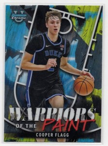 2024-25 Bowman University Chrome Warriors of the Paint Cooper Flagg (#WP-7) Basketball Card