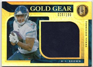 2020 Panini Gold Standerd Gold Gear A.J Brown Memorabilia Football Card #GG6 199