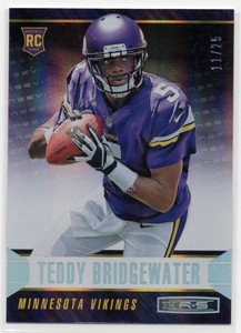 2014 Panini Rookies and Stars Teddy Bridgewater #188 Rookie Card 25