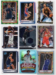 Lot of 9 Basketball Cards Including Anthony Edwards RC, Stephen Curry, and More