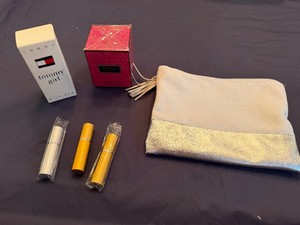 Tommy Hilfiger Tommy Girl Fragrance, Jimmy Choo Blossom Fragrance, Perfume SamplesPurse Size Sprays, with Storage Bag