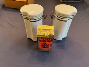 Joe Coffee Storage Containers with Zabars Special Blend Coffee (Storage Containers Match Mugs in Lot 33)