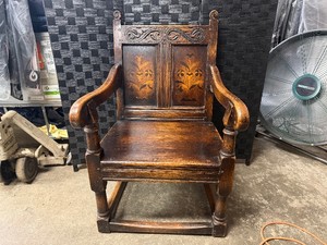 Wainscot Armchair by Century Furniture Company - High-Quality 20th Century Reproduction