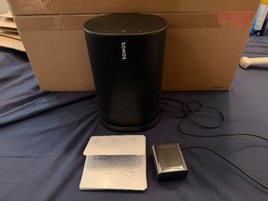 Matte Black Sonos Move Portable Smart Speaker (IndoorOutdoor Use) - Never Used