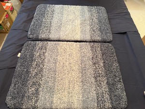 Mon Chateau Luxury Collection Bath Rugs (Qty 2) Two Matching Rugs GraysBlues 36 x 24