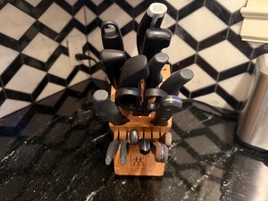 J.A. Henckels Knife Block with Knives