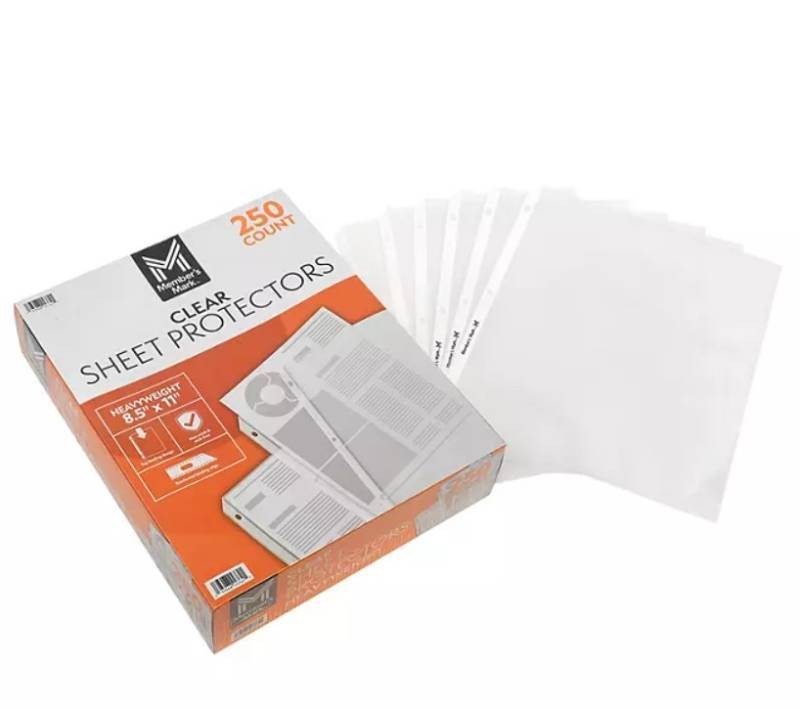 NEW Members Mark Sheet Protectors, 250 count