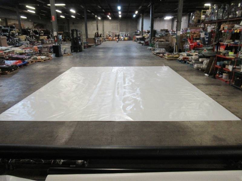 NEW Vinyl Tarp - 16.33 x 20  Black  White Vinyl tarp - 9 oz. Lightweight Duty