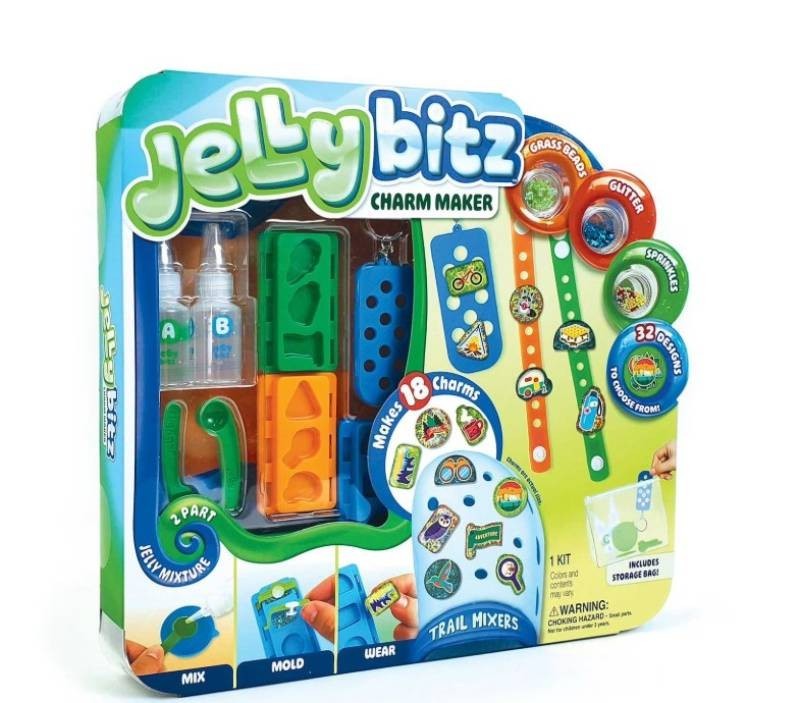 NEW ArtSkills Jellybitz DIY Charm Maker Craft Kit for Kids - Trail Mixers