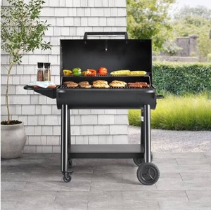 NEW Members Mark 35 Barrel Charcoal Grill w Cover - Missing Chimney Cover