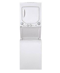 NEW GE Unitized Spacemaker� 2.3 cu. ft. Capacity Washer with Stainless Steel Basket and 4.4 cu. ft. Capacity Electric Dryer