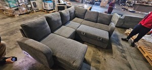 Coddle Aria Sleeper Sectional with Reversible Chaise and Storage - Damaged