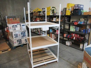 Adjustable White Metal Frame Built to Fit Onto Pallets - Perfect for Projects