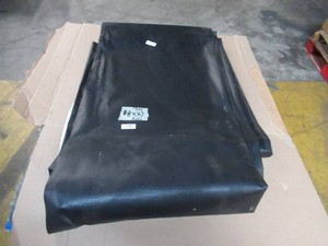 NEW Vinyl Tarp - 8 x 47 Black  White Vinyl tarp - 12 oz. Midweight Duty