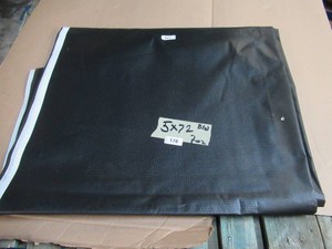 NEW Vinyl Tarp - 5 x 72  Black  White Vinyl tarp - 7 oz. Lightweight Duty