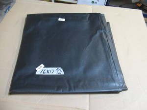 NEW Vinyl Tarp - 16.33 x 17  Black  White Vinyl tarp - 7 oz. Lightweight Duty