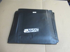 NEW Vinyl Tarp - 6 x 50  Black  White Vinyl tarp - 7 oz. Lightweight Duty