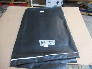 NEW Vinyl Tarp Remnant - 11 x 16 Black  White Vinyl tarp - 13 oz. Midweight Duty