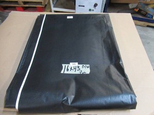 NEW Vinyl Tarp - 16 x 43  Black  White Vinyl tarp - 7 oz. Lightweight Duty