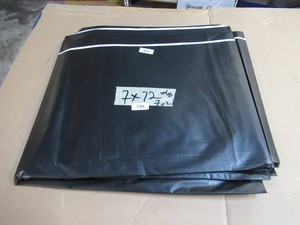 NEW Vinyl Tarp - 7 x 72  Black  White Vinyl tarp - 7 oz. Lightweight Duty