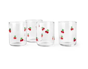 NEW Members Mark Icon 16 oz. Drinking Glasses, 4-Pack - Cherry