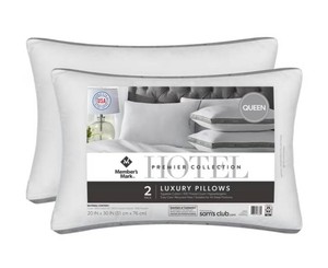 NEW Members Mark 2-Pack Hotel Premier Collection Bed Pillows - QUEEN
