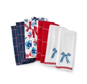 NEW Members Mark Americana Kitchen Towel Set, 8-Pack - Bows