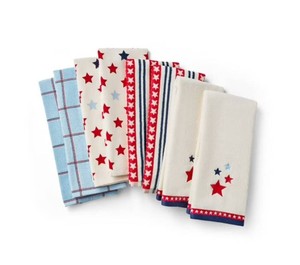 NEW Members Mark Americana Kitchen Towel Set, 8-Pack - Stars and Stripes