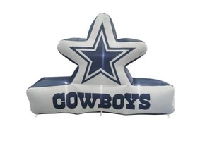 Logo Brands 7 ft x 10 ft Oversized Team Inflatable - Dallas Cowboys - USED