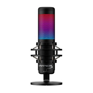 HyperX QuadCast S  USB Microphone  RGB Lighting - Black  Gray