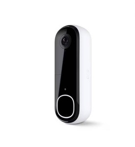 Arlo Video Doorbell 2K (2nd Gen) Battery Powered or Wired - Black  White