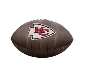 Logo Brands NFL 10 ft x 6 ft Inflatable Football - Kansas City Chiefs