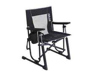 NEW Avaar Foldable Rocking Camp Chair - BLACK