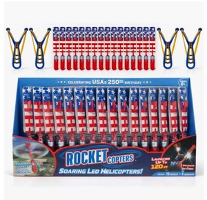 NEW Rocket Copter 250th Anniversary Limited Edition, 16 Copters with 4 Launchers