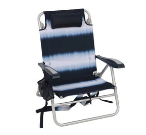 NEW Members Mark 5 Position Lay Flat Beach Chair - Ombre