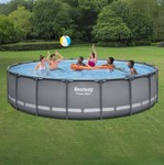 NEW Bestway Power Steel 18’ x 48” Round Above Ground Pool Set