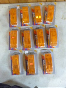 11 Road Pro Amber ClearanceMarker 2-Bulb Light Assemblies