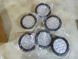 6 PM Round Flange Mount LED Backup Lights