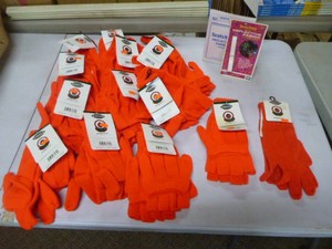 Gloves and Fabric Strips