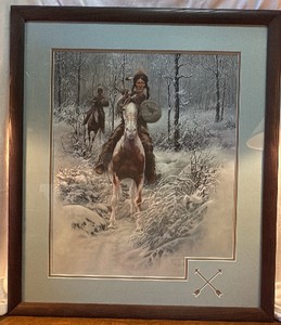Surprise Encounter framed print by Chuck DeHaan