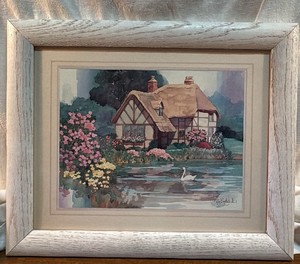 English Cottage framed print by Ray Burdzinski