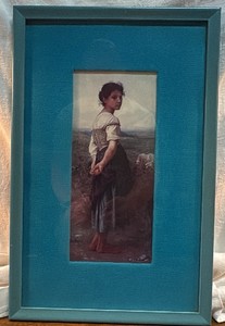 The Young Shepherdess framed print by William-Adolphe Bouguereau